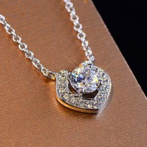 🍁 Pave Unique Hollow Pendant Necklace for Women, UNVN12410